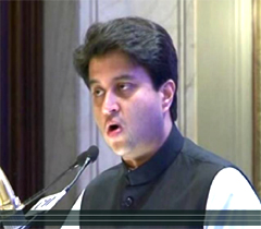 Mr Jyotiraditya Scindia addressing at the Fifth Meeting of the National Council 2012-13