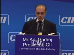 Mr Adi Godrej, President - Confederation of Indian Industry at CII's Annual General Meeting & National Conference 2013 