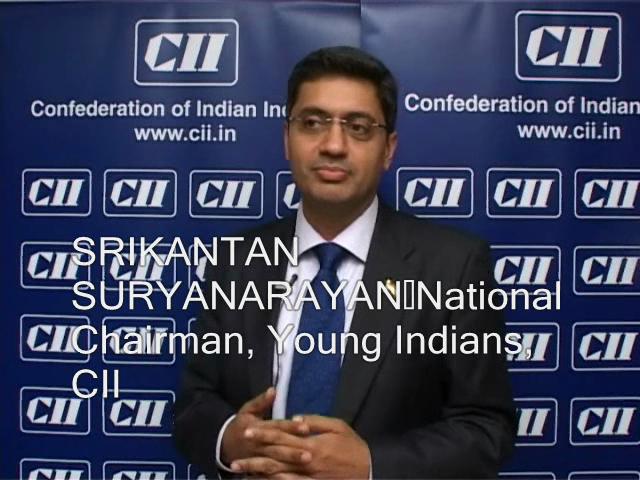 Mr. Srikantan Suryanarayan, National Chairman, Young Indians at CII's AGM & National Conference 2013