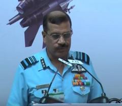 Air Marshal SBP Sinha, AVSM, VM, Deputy Chief of the Air Staff, IAF addressing at the closing session of the “10th International Conference on Energising Indian Aerospace Industry”