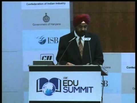 Vote of Thanks by Mr Amarbir Singh, MD, Indian Polymer Industries at the inaugural session of the CII Edu Summit 2015