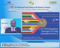 USFDA Perspective on 10th CII National Food Safety and Quality Summit