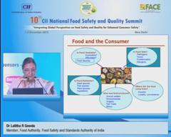 Address by Dr Lalitha R. Gowda, Member, Food Authority, Food Safety and Standards Authority of India
