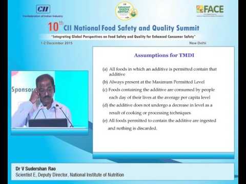 Address by Dr V Sudershan Rao, Scientist E, Deputy Director, National Institute of Nutrition