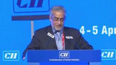 Bhaskar Pramanik, Chairman, CII National Committee on IT & ITeS and Chairman, Microsoft Corporation (India) speaks on Digital India at the CII Annual Session 2016