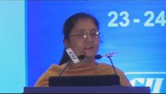 Reeta Harish Thakkar, Joint Commissioner of Municipal Administration, Government of Tamil Nadu speaks on standards for MSME's at Standards Conclave 2016