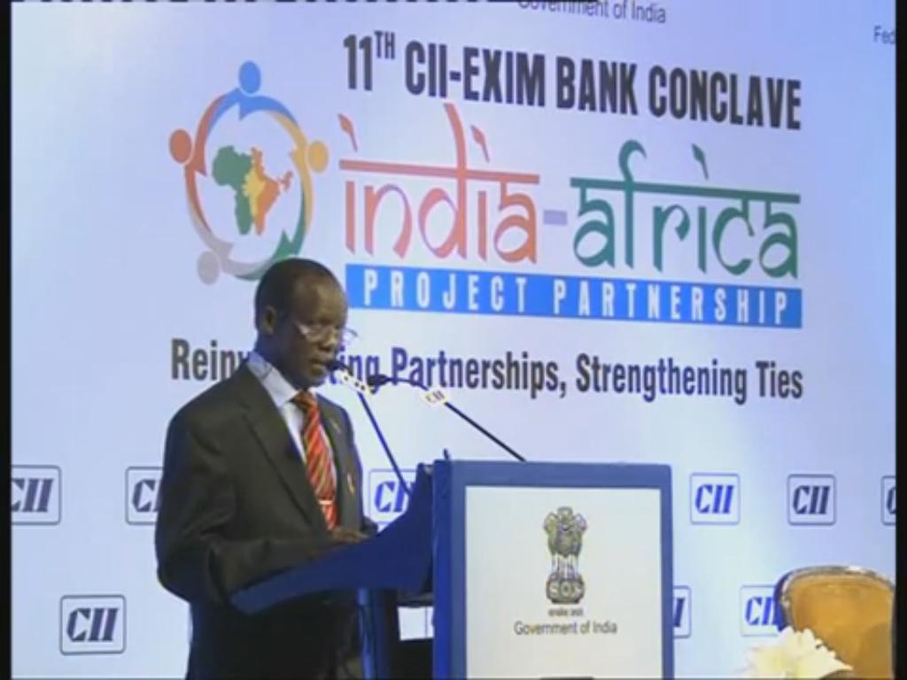 H E James Wani Igga, Vice President, Republic of South Sudan speaks on India-Africa Partnership