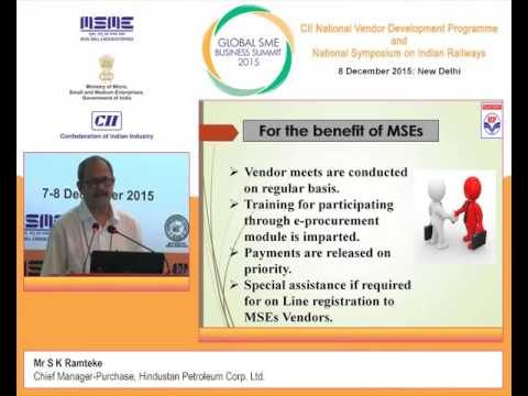 S K Ramteke, Chief Manager-Purchase, Hindustan Petroleum speaks on Procurement from MSMEs