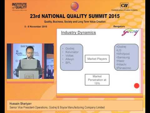 Hussain Shariyarr, Senior Vice President-Operations, Godrej & Boyce Manufacturing Company speaks on the evolution of Quality