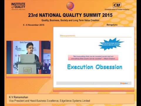 K V Ramamohan, VP and Head-Business Excellence, EdgeVerve Systems speaks on the Future of Quality Industry 
