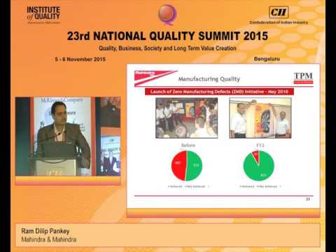 Ram Dilip Pankey, Mahindra & Mahindra speaks on Quality initiatives of Mahindra & Mahindra