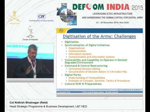 Col Nidhish Bhatnagar (Retd), Head Strategic Programme & Business Development, L&T HED speaks on Digitisation in Army