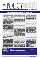 Election Manifesto Policy Watch: March 2014