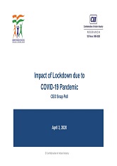 Impact of Lockdown due to COVID-19 Pandemic: CEO Snap Poll