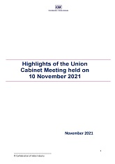 Highlights of the Union Cabinet Meeting held on 10 November 2021