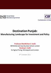 Destination Punjab: Manufacturing Landscape for Investment and Policy